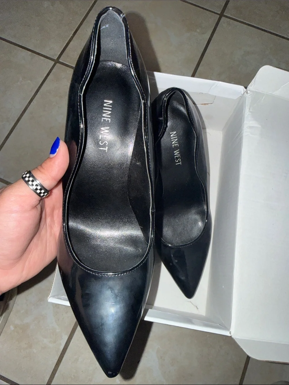Nine West Women's Black Pointed Toe Pumps